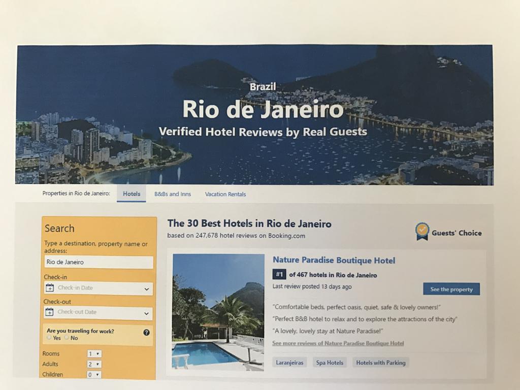 Nature Paradise Boutique Hotel Rio de Janeiro Exterior photo